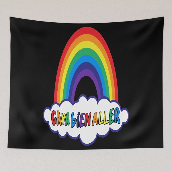 Item preview, Ca Va Bien Aller Sticker & Mask (HD) Small Cloud (Dark Blue) designed and sold by Brazz Official.
