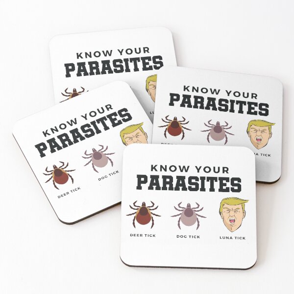 Item preview, Know Your Parasites Anti-Trump Lunatic Trump Luna Tick  designed and sold by The Junto Shop.