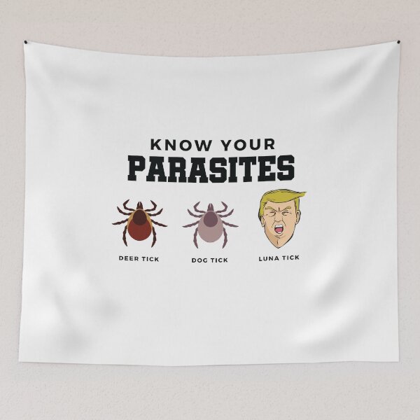 Item preview, Know Your Parasites Anti-Trump Lunatic Trump Luna Tick  designed and sold by The Junto Shop.