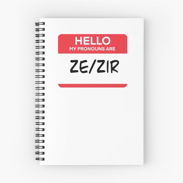 Item preview, Ze/Zir Pronouns Tag designed and sold by SarahWilliams19.