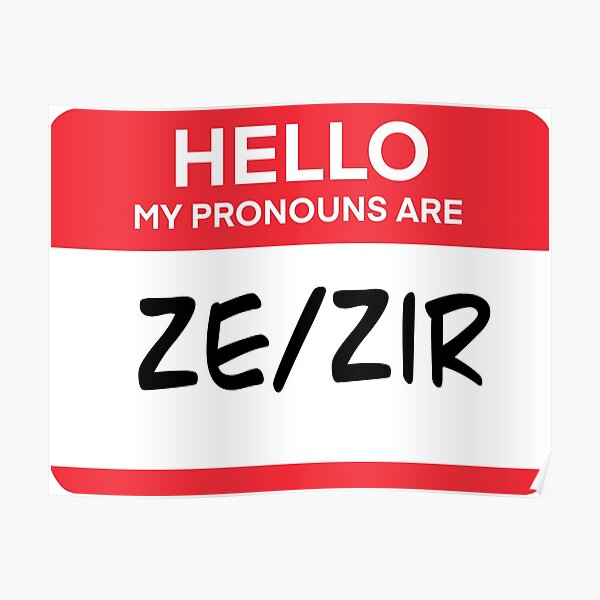 Pride Neopronoun Pronouns Pronoun Posters Redbubble
