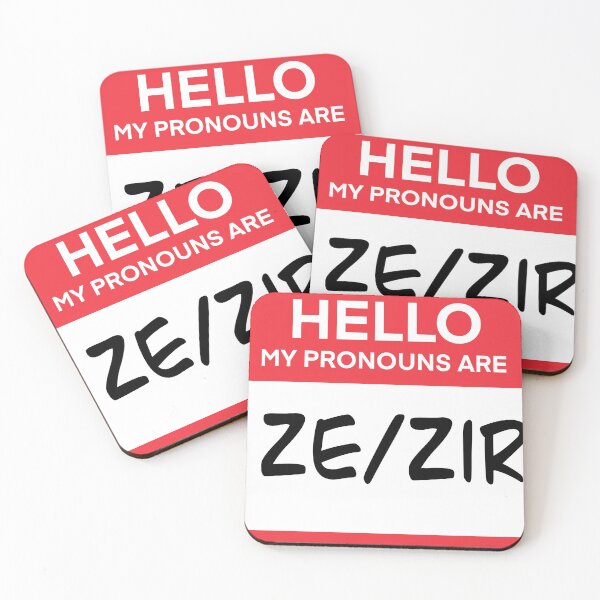 Item preview, Ze/Zir Pronouns Tag designed and sold by SarahWilliams19.