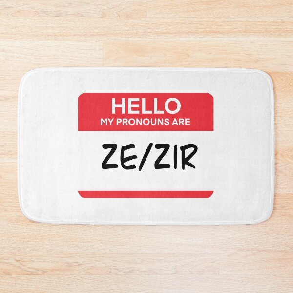 Item preview, Ze/Zir Pronouns Tag designed and sold by SarahWilliams19.