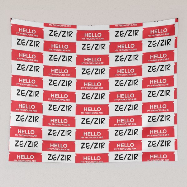 Item preview, Ze/Zir Pronouns Tag designed and sold by SarahWilliams19.