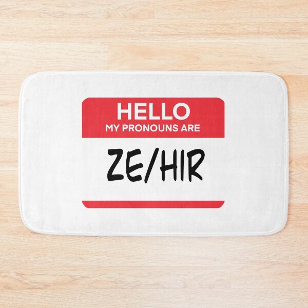 Item preview, Ze/Hir Pronouns Tag designed and sold by SarahWilliams19.
