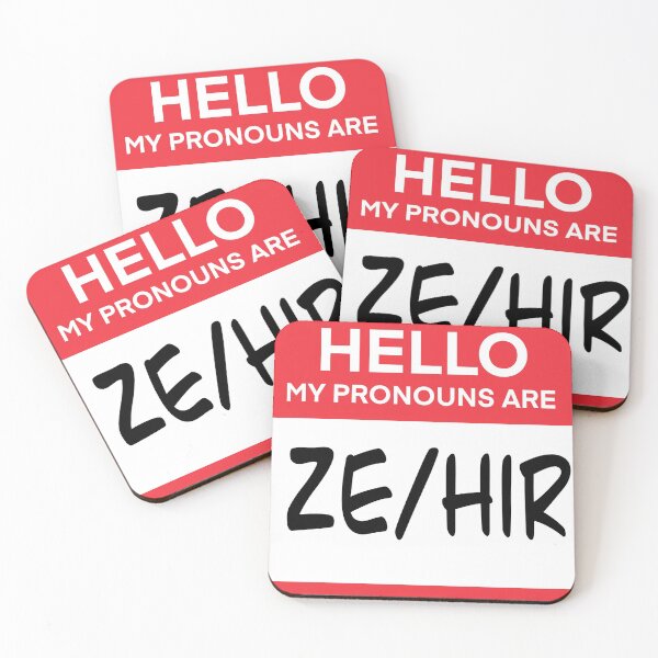 Item preview, Ze/Hir Pronouns Tag designed and sold by SarahWilliams19.