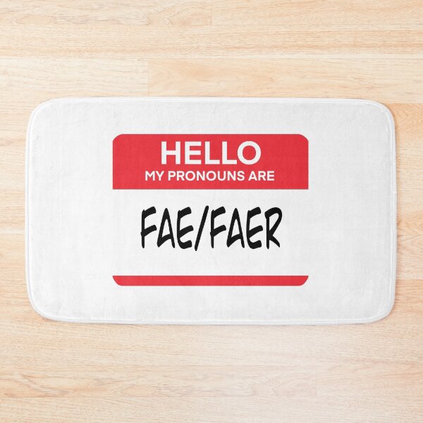 Item preview, Fae/Faer Pronouns Tag designed and sold by SarahWilliams19.