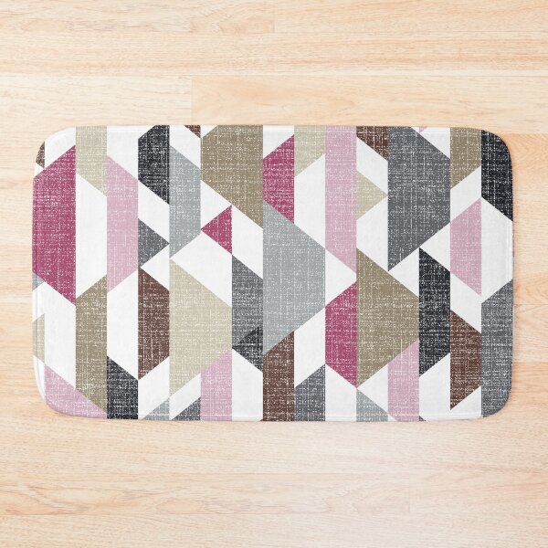 Item preview, Geometric seamless pink and grey seamless design pattern designed and sold by Lenushka.