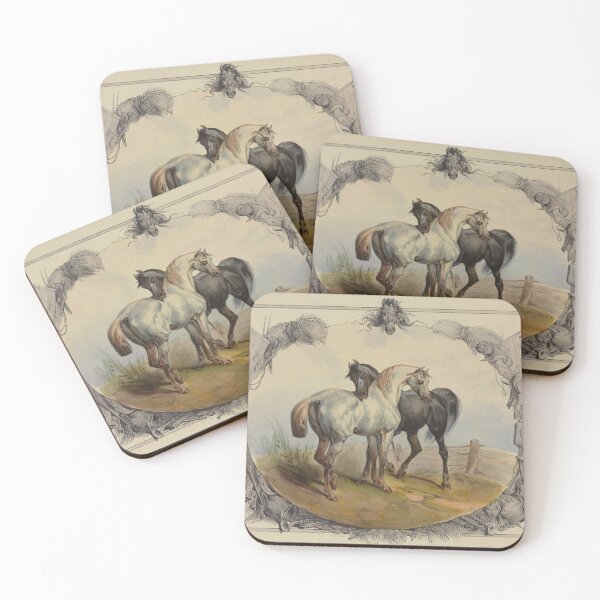 Item preview, Beautiful Horses Lithography (1838) designed and sold by Vintage-TM.