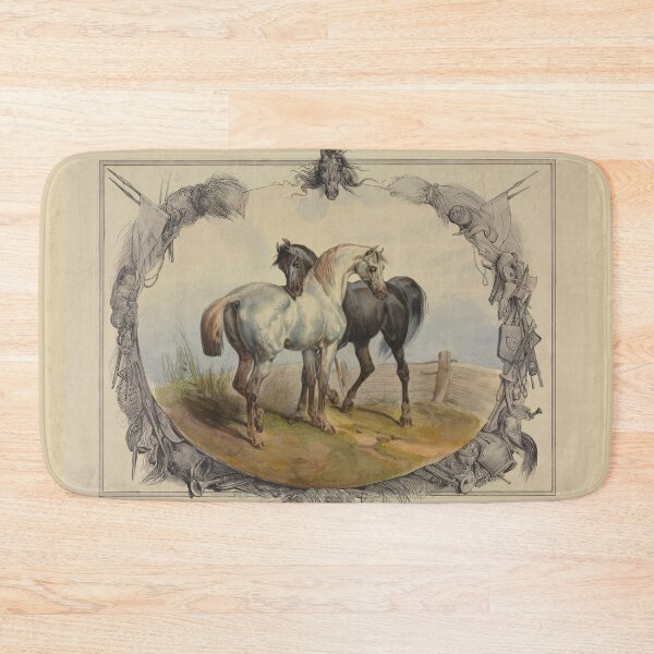 Item preview, Beautiful Horses Lithography (1838) designed and sold by Vintage-TM.