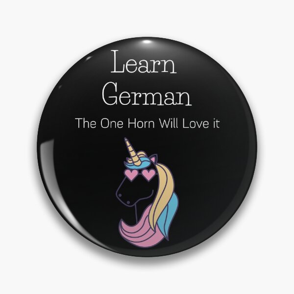 Item preview, Learn German The Unicorn 'Einhorn' (one horn) will love it  designed and sold by Time4German.