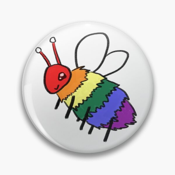 Item preview, Rainbow Pride Bee designed and sold by rathlora.