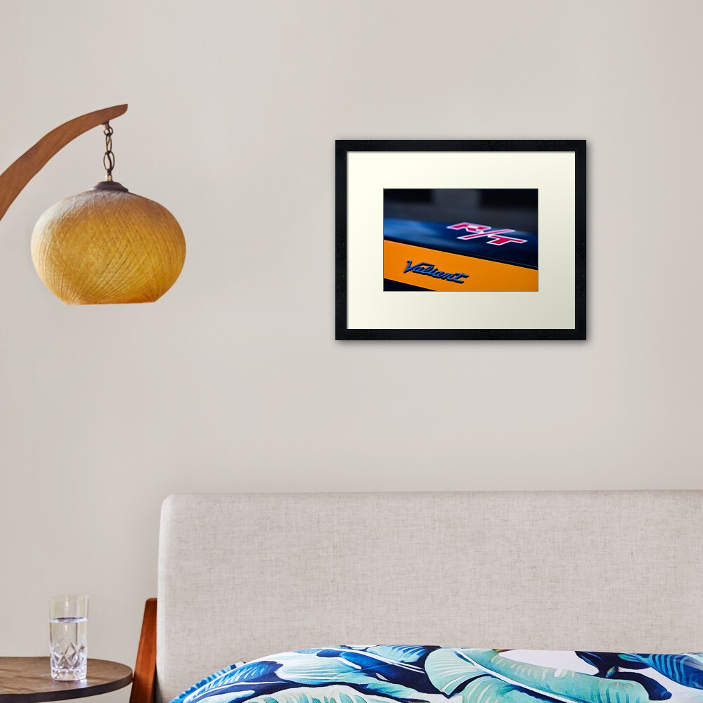 Orange Charger R/T Framed Art Print