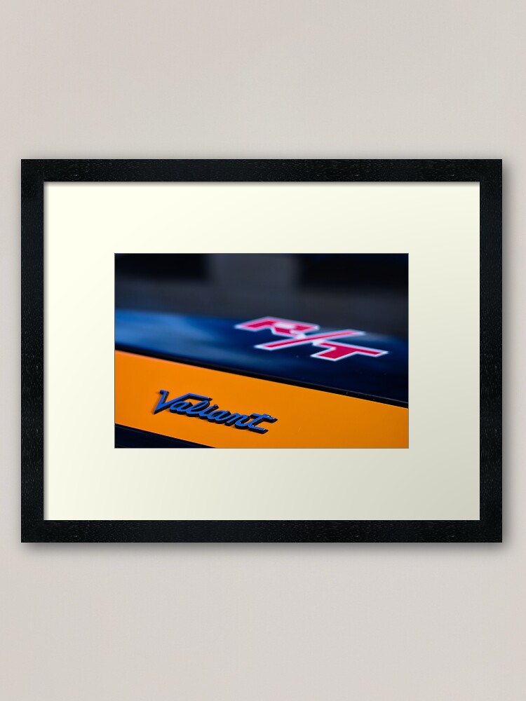 Alternate view of Orange Charger R/T Framed Art Print