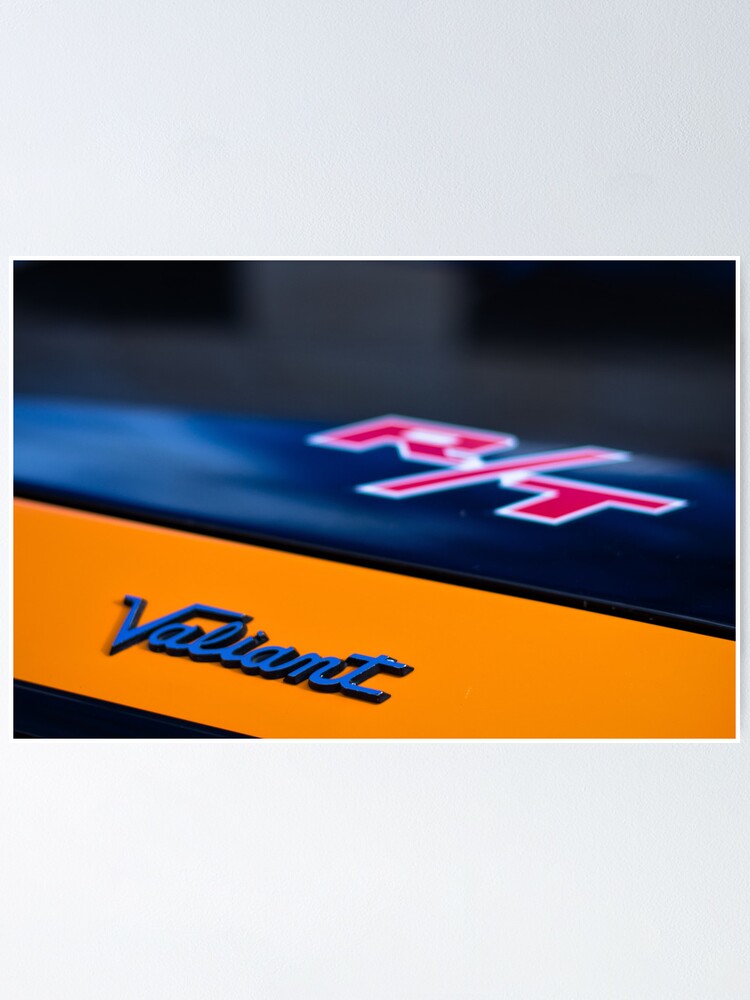 Alternate view of Orange Charger R/T Poster
