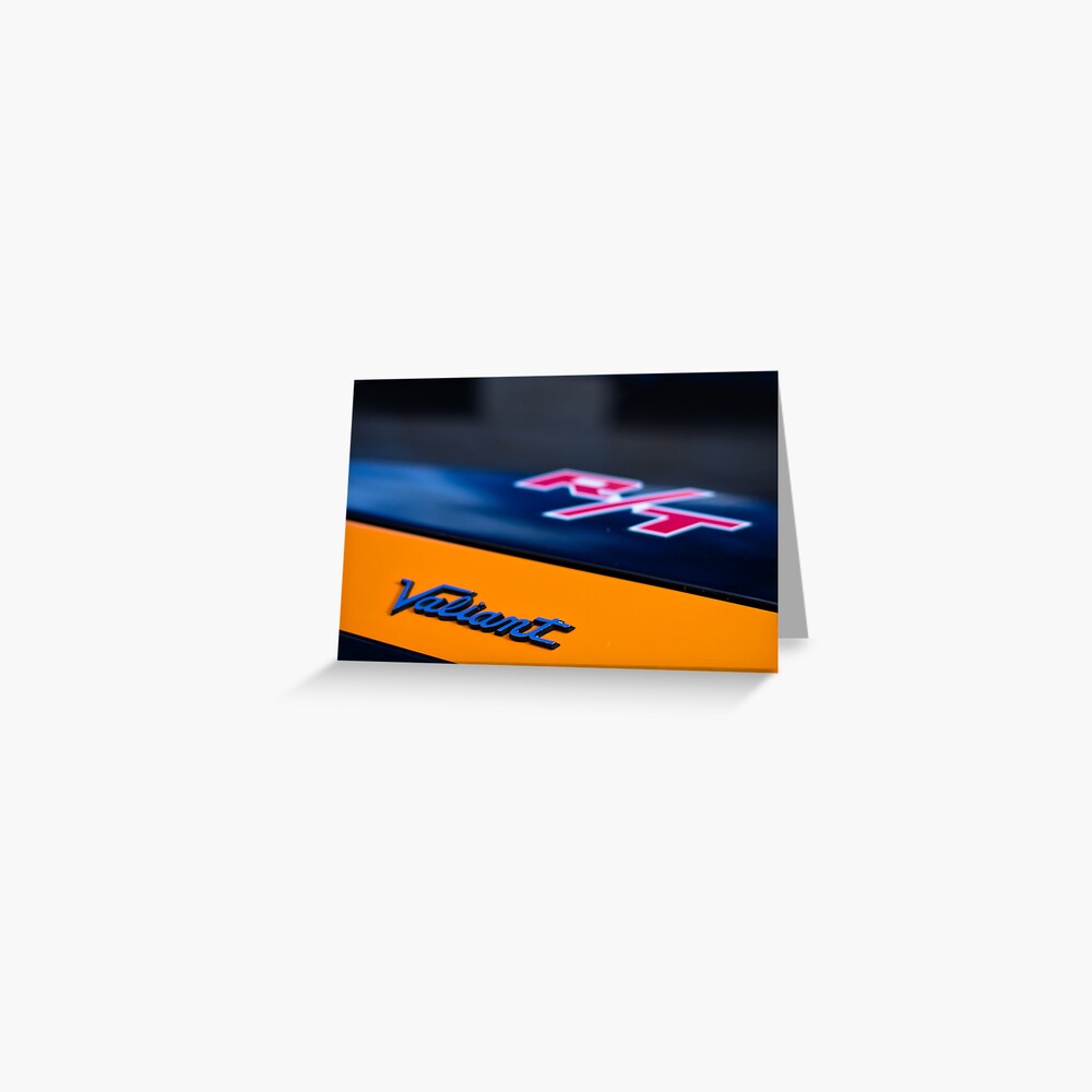 Orange Charger R/T Greeting Card
