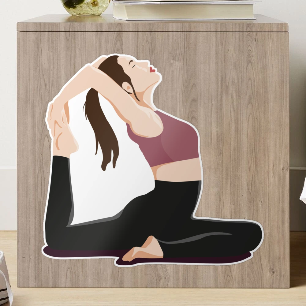 YOGA Woman Sticker by Martina-Ludewig