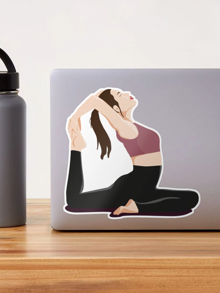 YOGA Woman Sticker by Martina-Ludewig