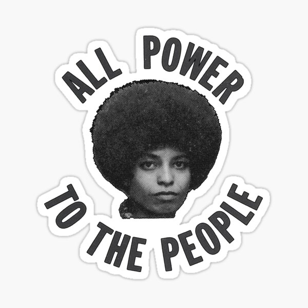 Angela Davis - All Power To The People Sticker