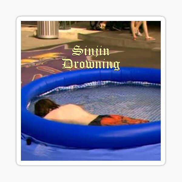 Sinjin Drowning Stickers Redbubble - sinjin drowning roblox username