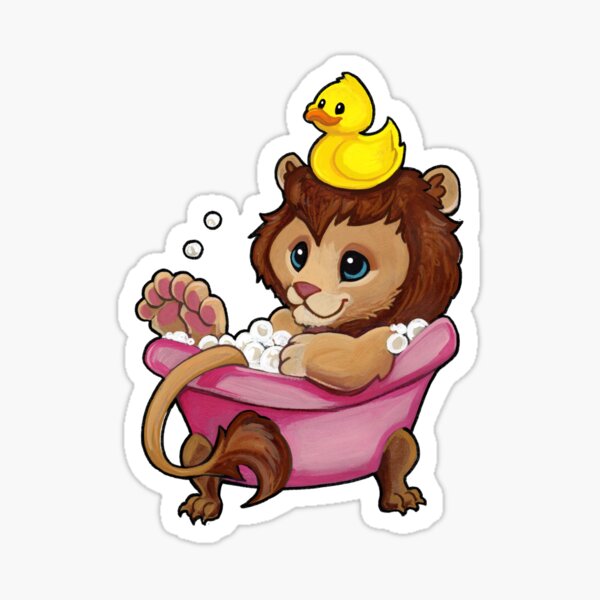 Rubber ducky lion Sticker