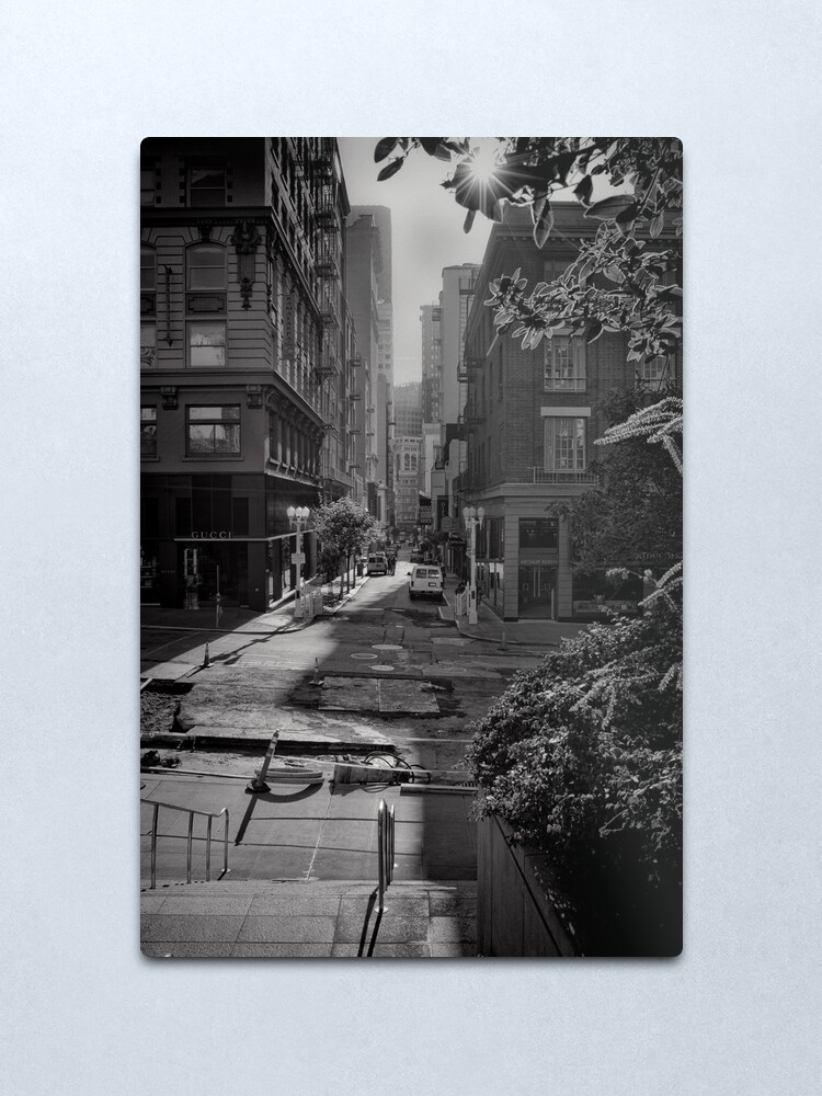 Alternate view of A view down Maiden Lane - San Francisco Metal Print
