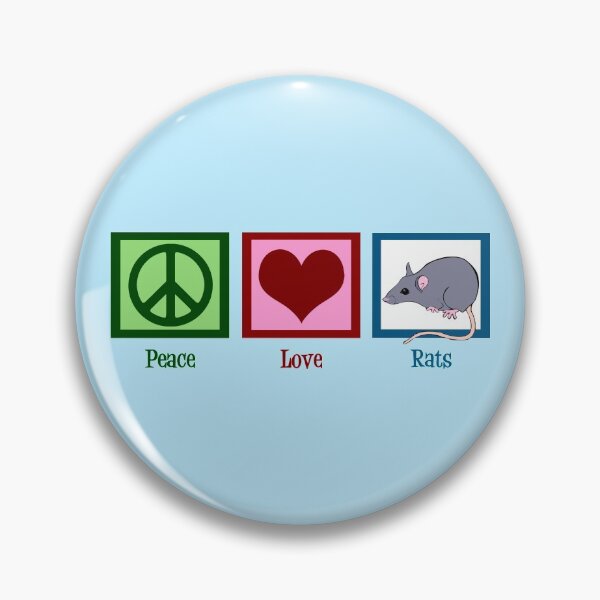 Item preview, Peace Love Rats designed and sold by Epic Love Designs.
