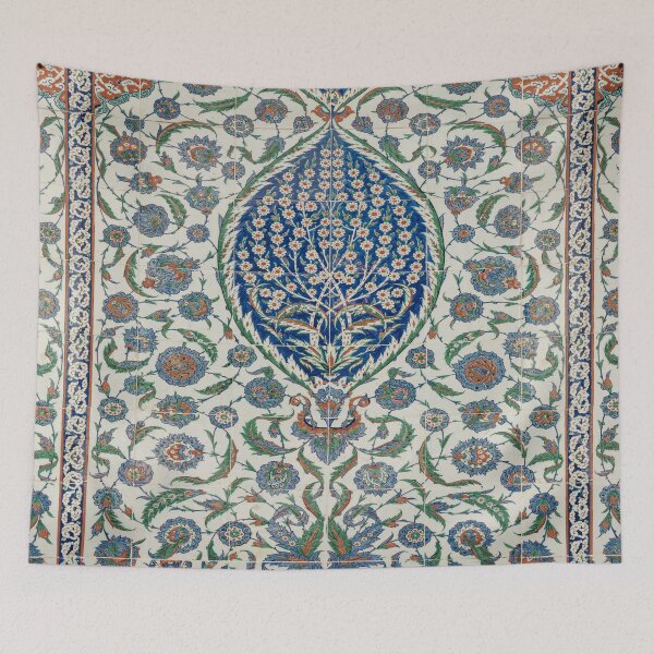 Item preview, Blue, Green And Yellow Moroccan Ornament Pattern designed and sold by BohemianAtlas.