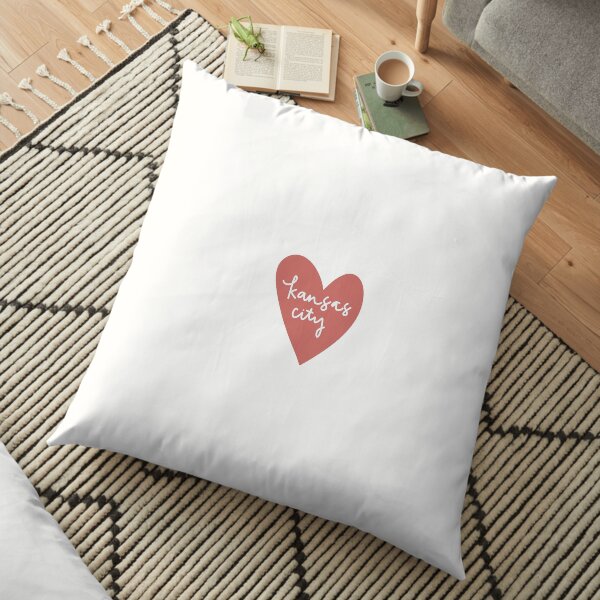 kansas city heart Floor Pillow