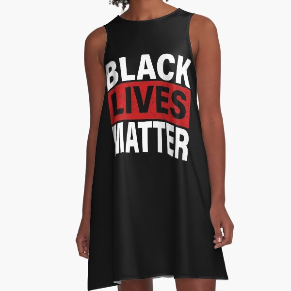 Black Lives Matter T-Shirt With Names Of Victims - BLM A-Line Dress