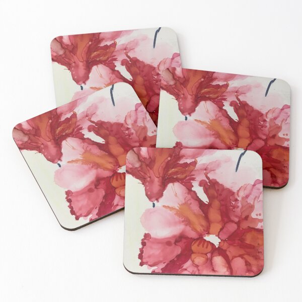 Item preview, Red Floating Flowers designed and sold by gkaplanwassell.