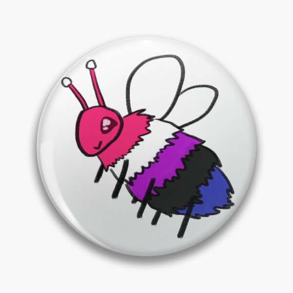 Artikelvorschau, Genderfluid Pride Biene entworfen und verkauft von rathlora.