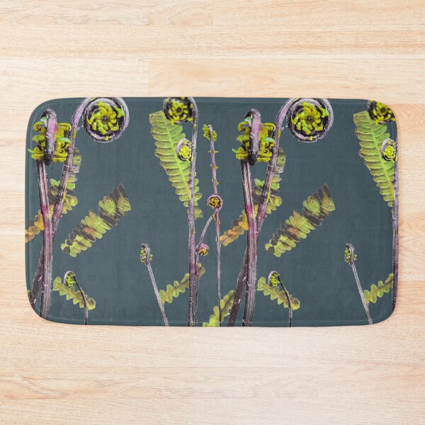Item preview, Fiddleheads and Ferns (green/pink) designed and sold by anashep.