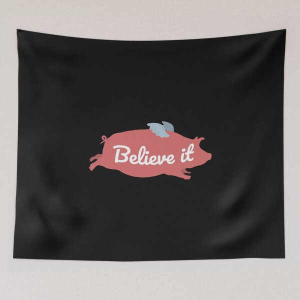 Item preview, I'll Believe When Pigs Fly designed and sold by friendlyspoon.