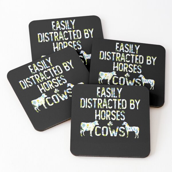 Item preview, easily distracted by horses and cows flower Gift For Ladies designed and sold by alaechamlal.