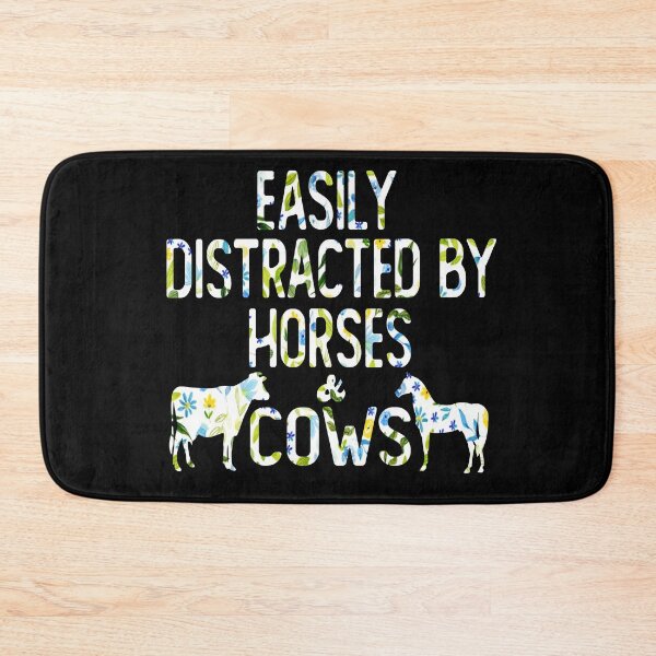 Item preview, easily distracted by horses and cows flower Gift For Ladies designed and sold by alaechamlal.