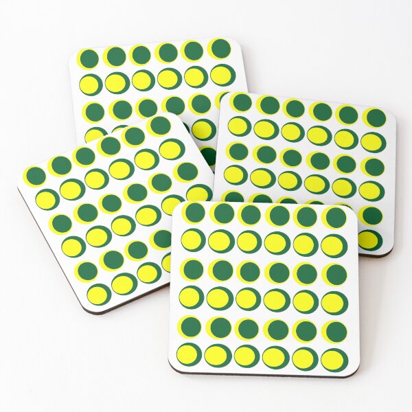 Item preview, Green and Yellow Button Pattern designed and sold by luvvvvvit.