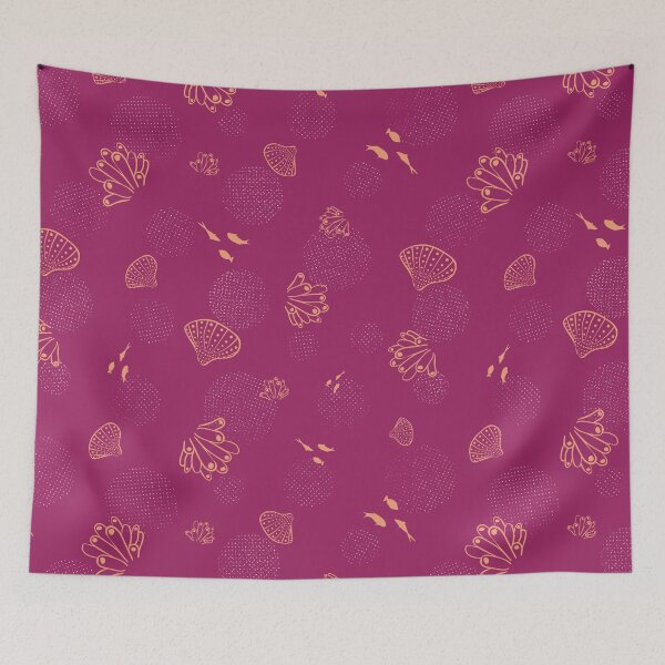 Item preview, violet ocean pattern designed and sold by rysunki-malunki.