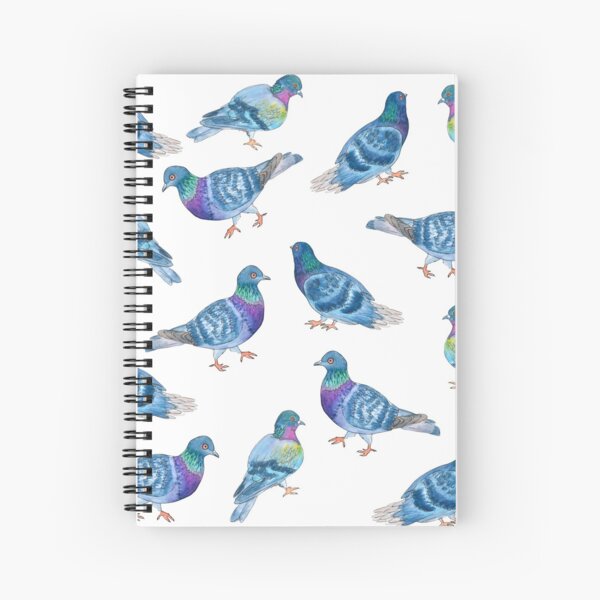 Aperçu de l'œuvre Pigeons peints à l’aquarelle créée et vendue par LucAndLil.