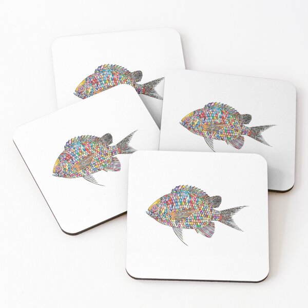 Item preview,  Rainbow Psychedilic Fish designed and sold by karimontreal.