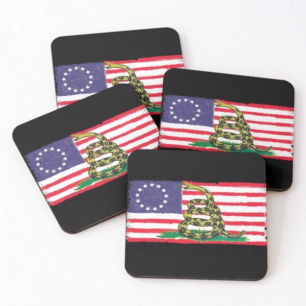 Item preview, Betsy Ross Flag Don't Tread Patriot On Me T-Shirt designed and sold by Merchall  store.