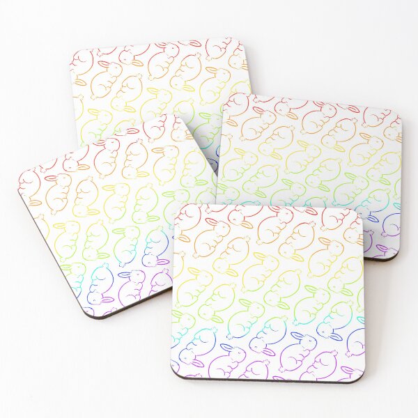 Item preview, Gay Pride Bunny Pattern designed and sold by May Kamman.