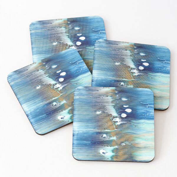 Item preview, "Winter Chill" Fluid Art Painting designed and sold by peonypours.