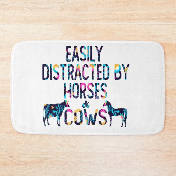 Item preview, easily distracted by horses and cows flower floral Gift For Ladies designed and sold by alaechamlal.