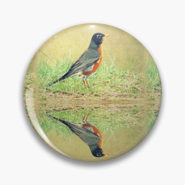 Item preview, American Robin At Water's Edge designed and sold by Jean Gregory Evans.