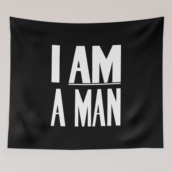 Item preview, I Am A Man - Civil Rights - Black and White Version designed and sold by warishellstore.