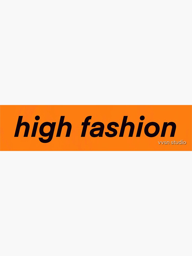 High Fashion Stickers for Sale