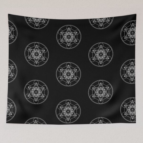 Item preview, Black n White Metratons Cube Print designed and sold by ClaudiaFlores.