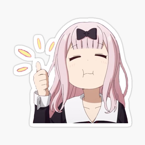 Chika Fujiwara Anime Stickers Redbubble