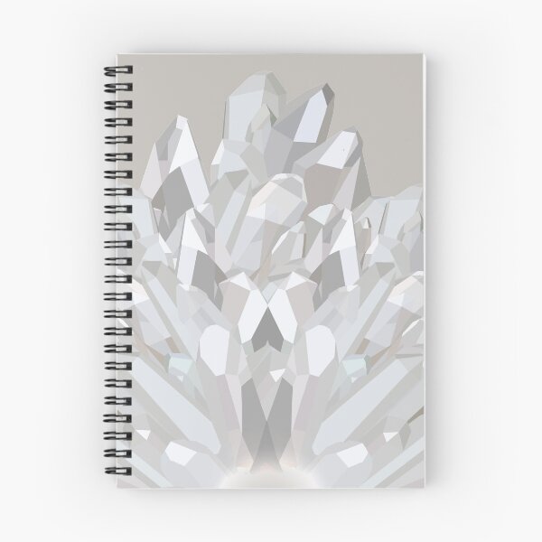 Item preview, Silver Crystals, Crystal Point, Crystal Pattern, Silver, Gray, Grey and White, Quartz Crystal, Crystals designed and sold by Clancy Rodgers.
